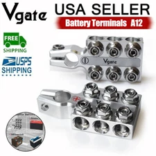 Vgate A12 Battery Terminal 8AWG up to 4/0(XL) AWG Gauge for SAE/DIN/EN Tapered 
