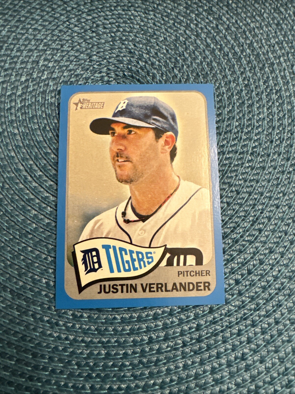 2014 Topps Heritage - Blue Border #430 Justin Verlander