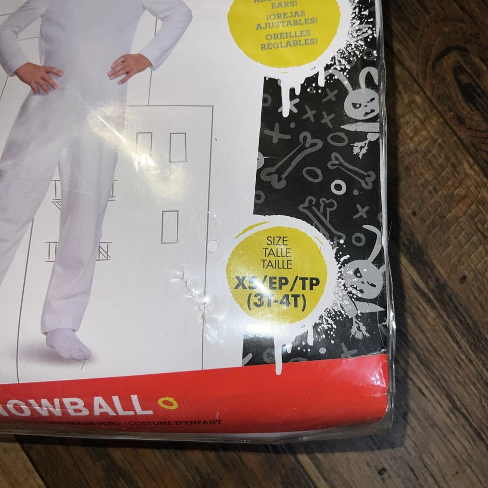 Маскировка секретная жизнь домашних животных снежок классический костюм X-Small 3T-4T новый - Изображение 3 из 4