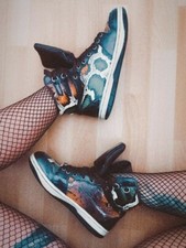 * DooDogs Schuhe Braun Schlangen Muster Lack Gr 37 Gebraucht 