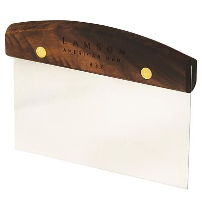 3'' X 6'' Dough bench Scraper With Walnut Ha