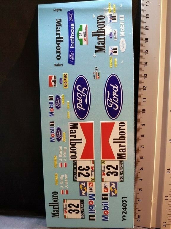 Décalcomanies 1/18 Ford Focus WRC N°32 - Kulig - Portugal 2000 - Colorado VV18031