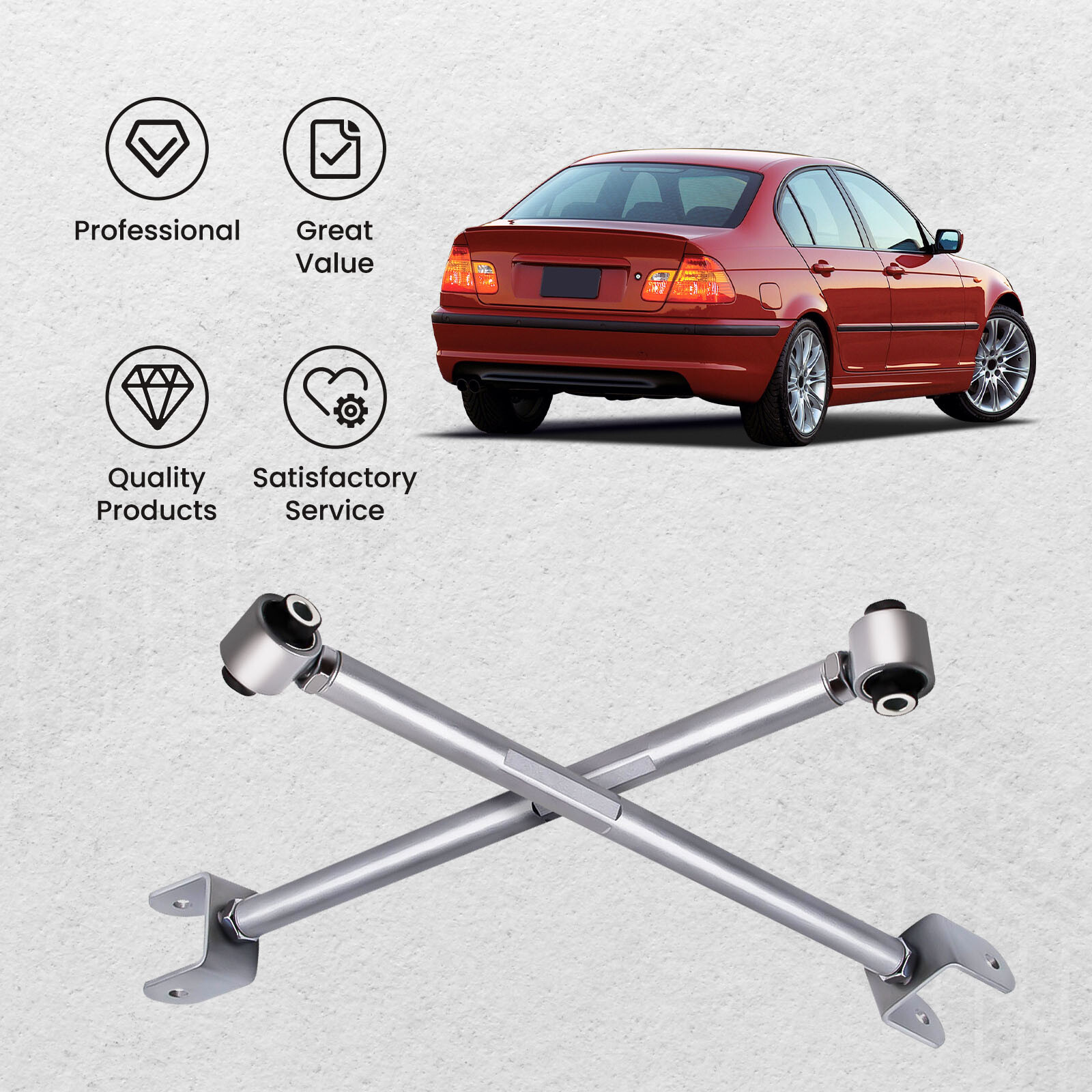 Bras de carrossage arriere BMW E46 E36 Z4 pour corriger l'usure prematuree des pneus arriere