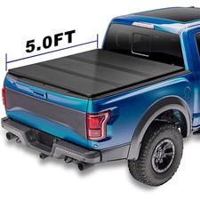 5ft Hard Tri-fold Truck Bed Tonneau Cover For 2019-21 Chevy Colorado Gmc Canyon