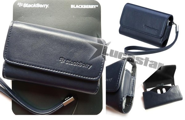 Blackberry Bold 9000 Ledertasche Horizontal Blau Leather Folio Case-image
