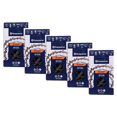 Husqvarna 501840666 Chainsaw Chain 16'' H30-66 Pixel .325'' .050'' (5 Pack)