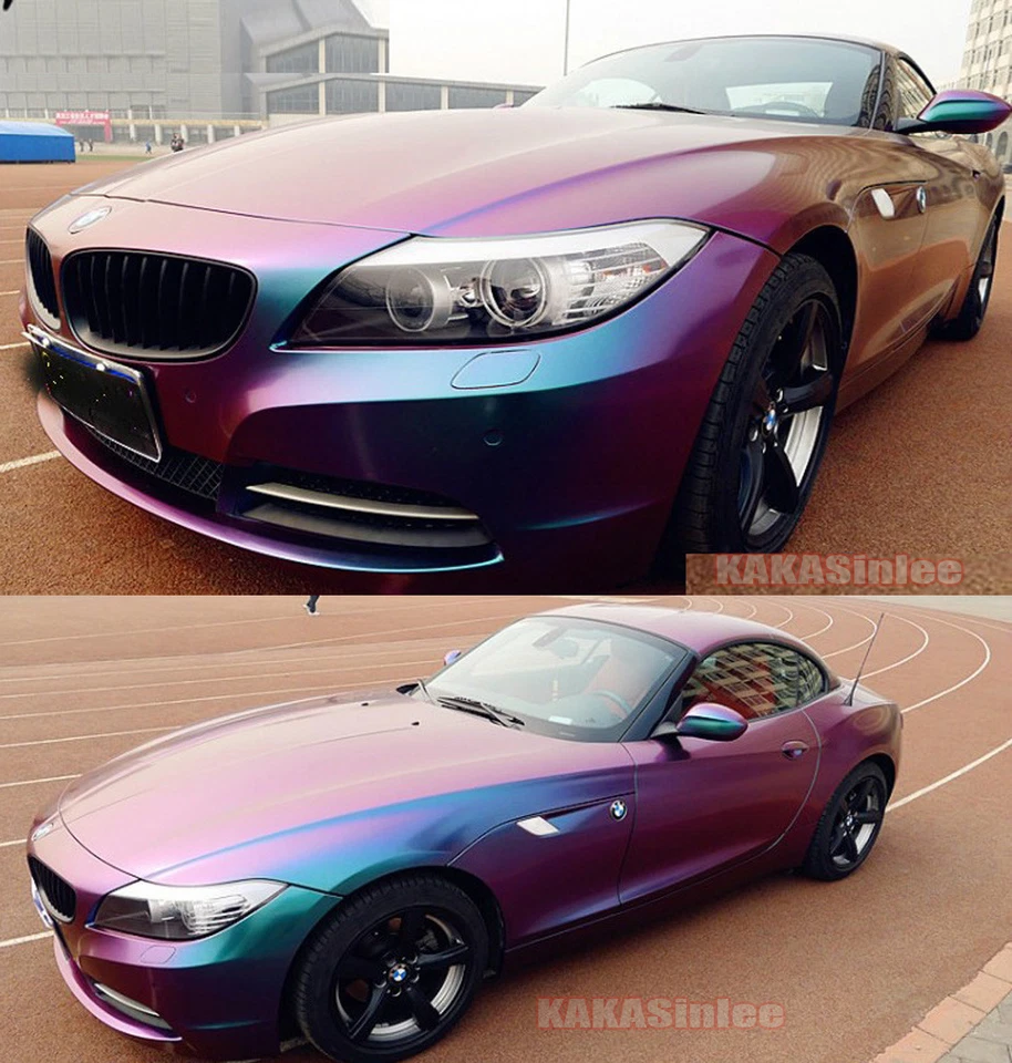 Вся автомобильная обертка Magic 3D глянцевая из углеродного волокна хамелеон виниловая наклейка этикетка - AB - Изображение 3 из 4