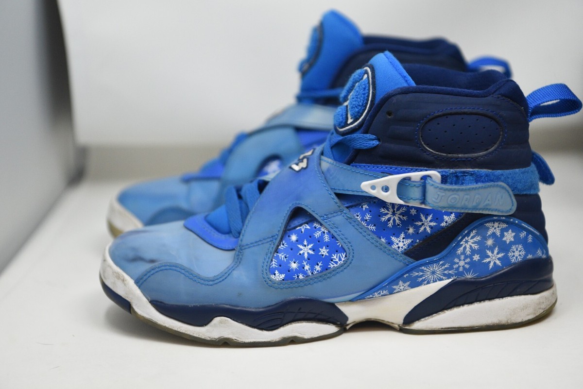 Nike Air Jordan 8 Retro GS 'Snowflake' Size 7Y - 305368-400