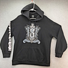 Disney The Haunted Mansion Gracey Manor XL Oversized Distressed Hoodie Black