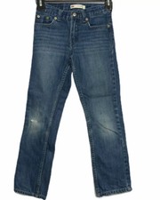 Levi's 511 Boys Size 7 Regular Denim Blue Jeans Slim Fit Adjustable Waist