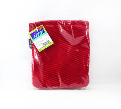 Hiyoshiya Five Two Reel Mesh Pouch Size M 20cm x 21cm Red (7195)