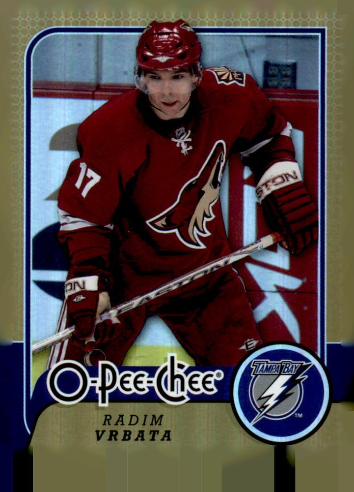 2008  O-Pee-Chee #68  Radim Vbrata  Rainbow Foil     Lightning