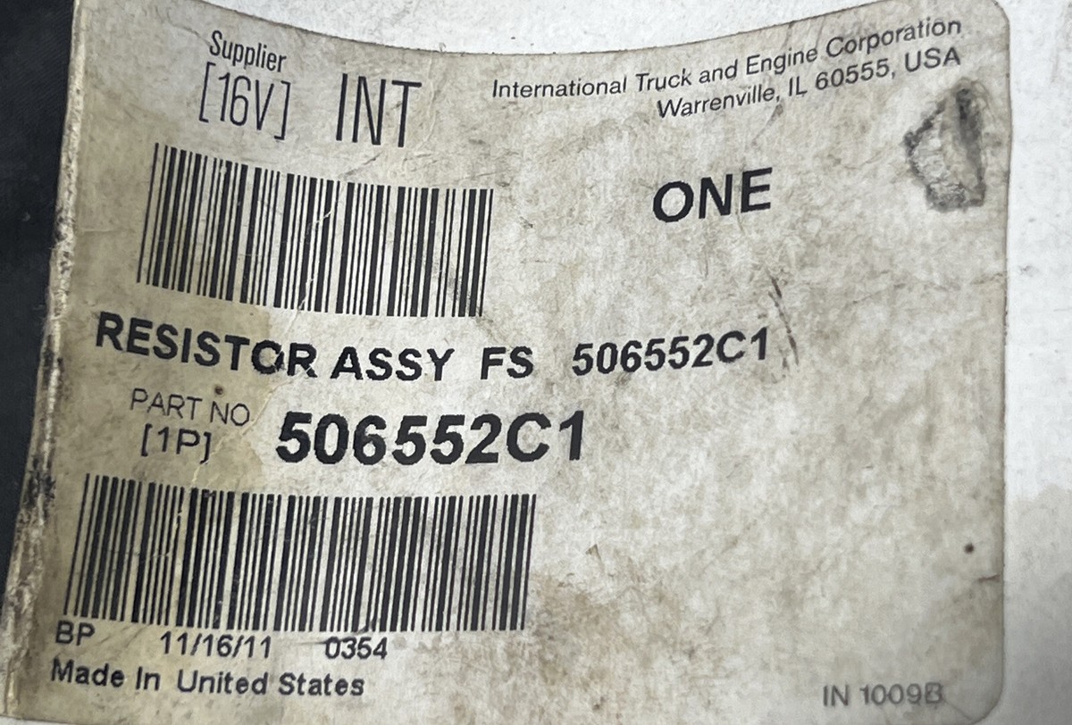 セルクラッシュ CAVI 506552C1 International Blower Speed Resistor OEM for sale