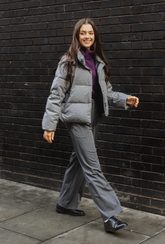 Women's Grey Puffer Jackets & Down Coats