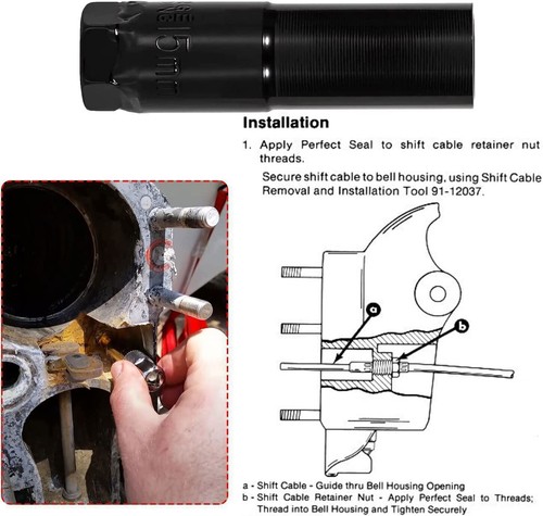 91-12037 Shift Cable Tool & 18-9861 Hinge Pin Tool Kit Fits Mercruiser Alpha One - Foto 6 di 10