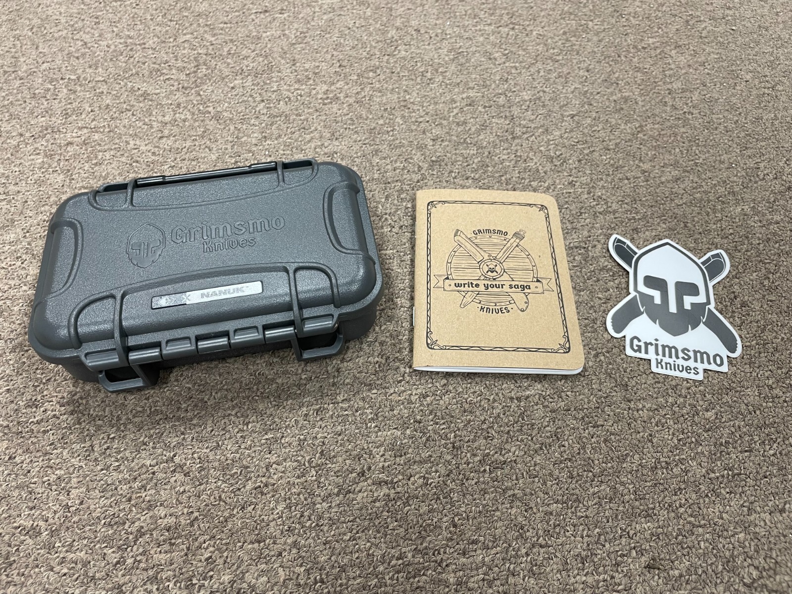 Grimsmo Knives SAGA Pen 5501 Titanium Bolt Pen with Pocket Book NEW