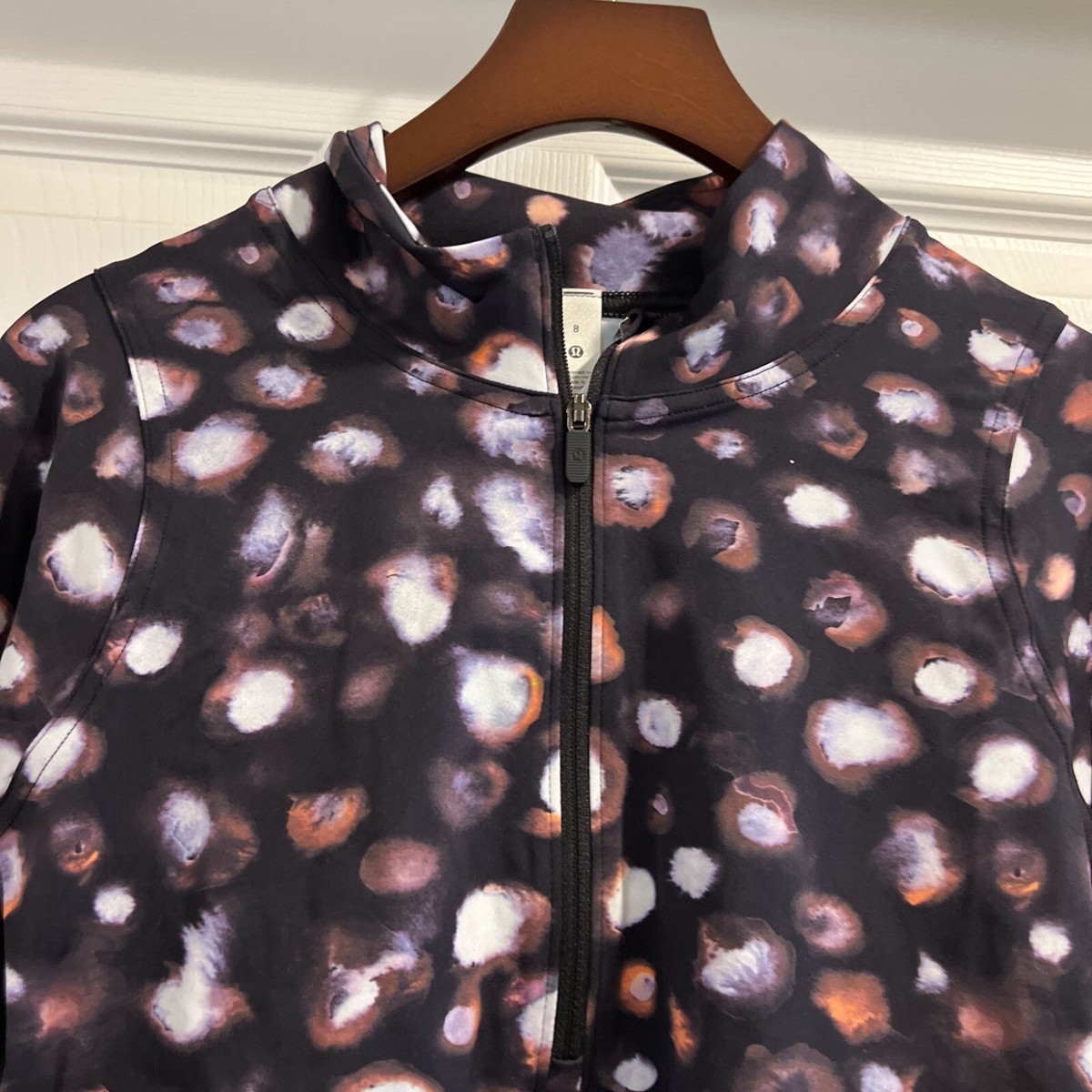 NWT Lululemon Nulux Half-Zip Long Sleeve Shirt Haze Dot Inverse