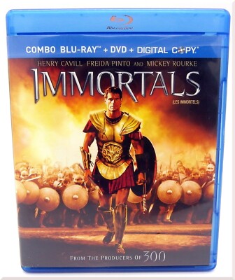 Complete Immortals Blu-ray Action Mythology Movie Disc 2012 2-Disc Set Very Good