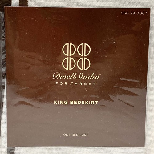 Dwell Studios Target KING BETTROCK MASSGESCHNEIDERT cremeweiß braun Streifen Detail - Bild 2 von 5