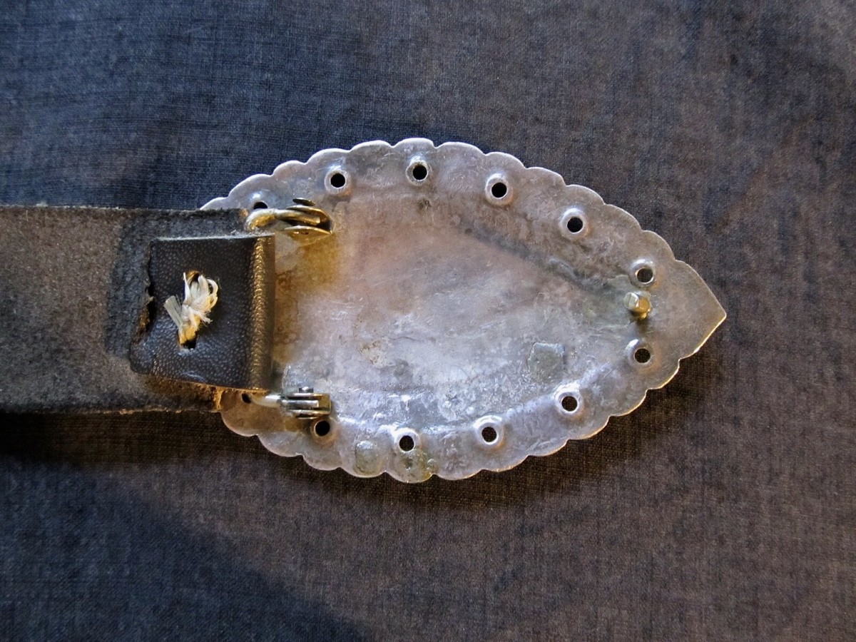 Vintage Navajo Sterling Large Concho Belt 60