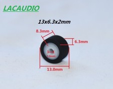 1Pcs Pinch roller for most Cassette decks Boomboxes 13 x 8.3 x 2.0 mm