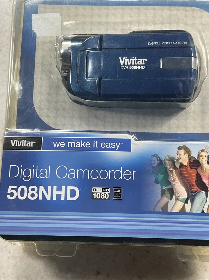 Vivitar 508NHD Camcorder Bundle USB and A/V cables, 508NHD BLUE BRAND NEW - Image 3 of 4