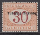 Italy Somalia Tax n.26e cv 840$ MNH** Variety INVERTED OVERPRINT