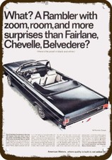 1966 Amc Rambler Classic Convertible Car Vntg-look Decorative Replica Metal Sign