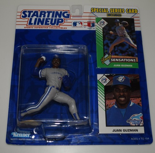 1993 STARTING LINEUP 68078 - JUAN GUZMAN⭐TORONTO BLUE JAYS 1- MLB SLU 2 CARDS - Picture 2 of 6