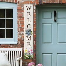 Summer Welcome Sign for Front Porch Standing, Hello Summer Nest Porch Sign fo...