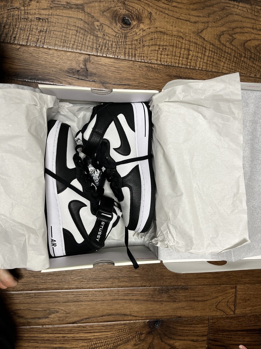 Nike x Stussy Air Force 1 '07 Mid SP Black White Panda DJ7840-002