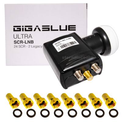 GigaBlue Ultra Unicable LNB 24 SCR - 2 Legacy UHD 4K Einkabellösung SAT 