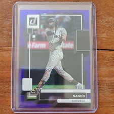 2022 Panini Donruss Fernando Tatis Jr NANDO  Name Variation Blue Holo #82 PADRES