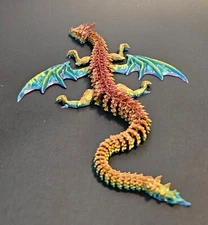 3D Printed Articulating Winged Dragon Fidget. Landscaping Decor. Home Decor/Gift