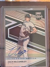 ZACH MCCAMBLEY 2020 PANINI ELITE EXTRA EDITION AUTOGRAPH MARLINS
