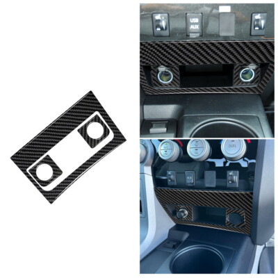 Zigarettenanzünder-Bedienfeld Kohlefaser-Aufkleber für Toyota Tundra 2007-2013