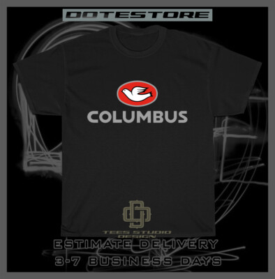 #ad Columbus steel tubing Logo Men#x27;s T Shirt American Dotees Tee Shirt $21.84