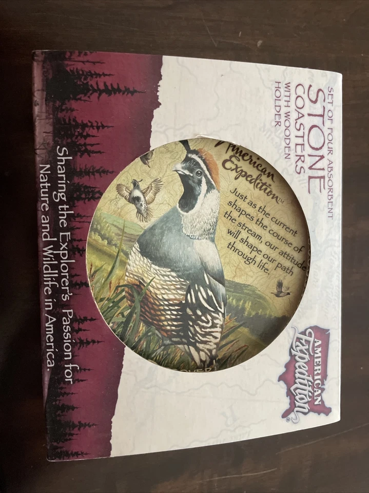 American Expedition Lot - Keychain, Coasters, Can Cooler, Shot Glasses NEW - Image 3 of 4