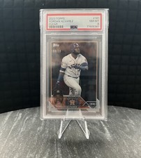 2023 Topps Series 1 Clear /10 Yordan Alvarez #181 PSA 8