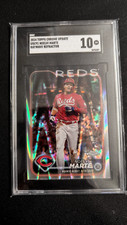 2024 Topps Chrome Update Series - Rookie Debut Noelvi Marte #USC91 RayWave SGC10