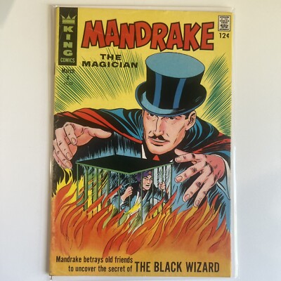 Mandrake The Magician#4 King Comics(1967) 5.0 VG/FN +Girl Phantom(Julia Walker)