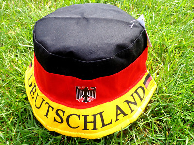 Germany Sun Hat Fan Hat One Size European Cup Fan #NEW# GERMANY Sunhat Fisherhat