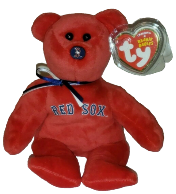 TY MLBボストンレッドソックス ビーニーベイビーズ ぬいぐるみ 2015年製 Ty Beanie Baby - BOSTON RED SOX MLB Bear 8.5