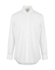 SUITSUPPLY Men Formal Shirt L White Cutaway Collar Button Up Cufflinks Slim Fit