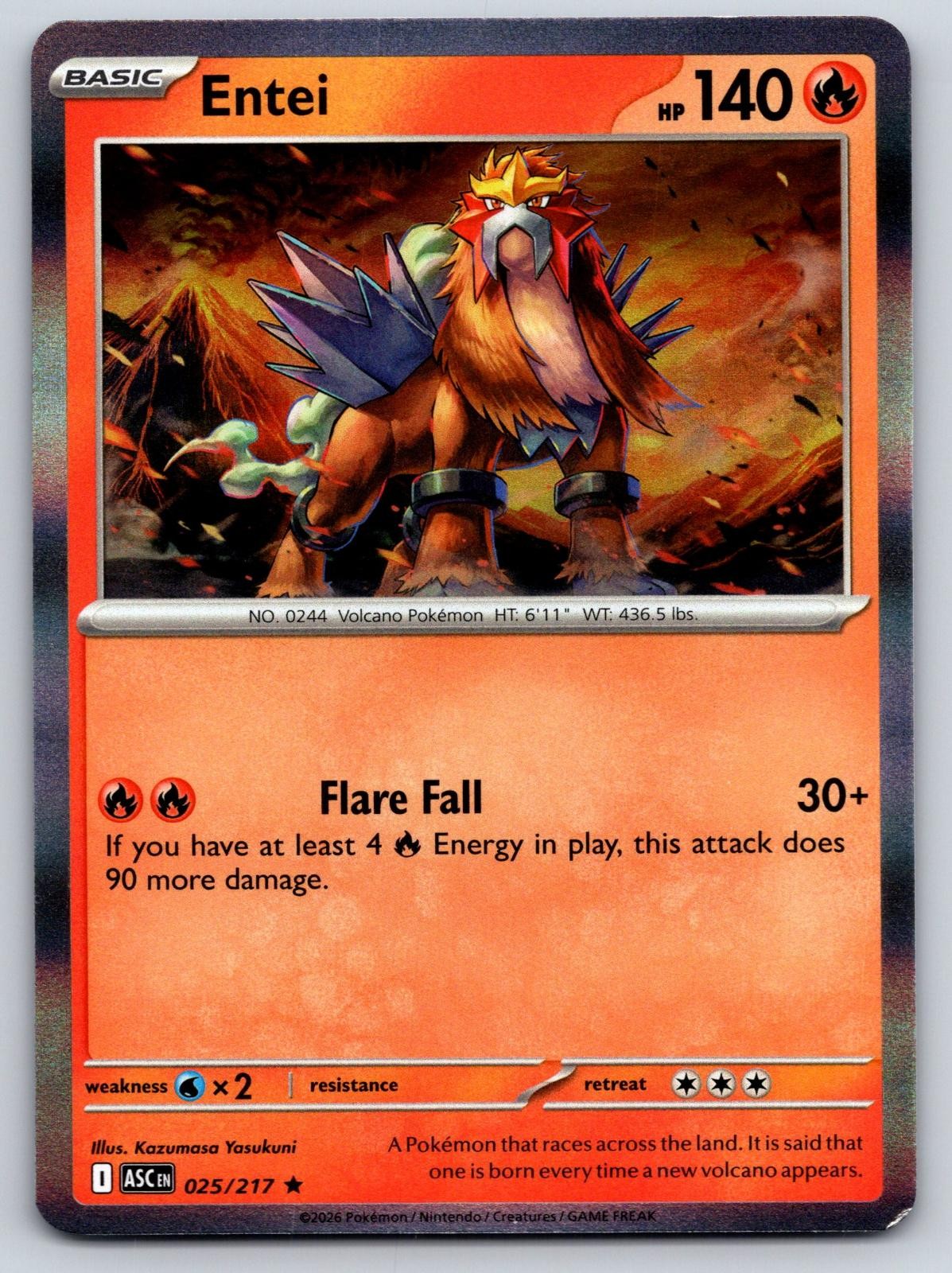 Entei - 025/217 - NM/M - ASC - Holo