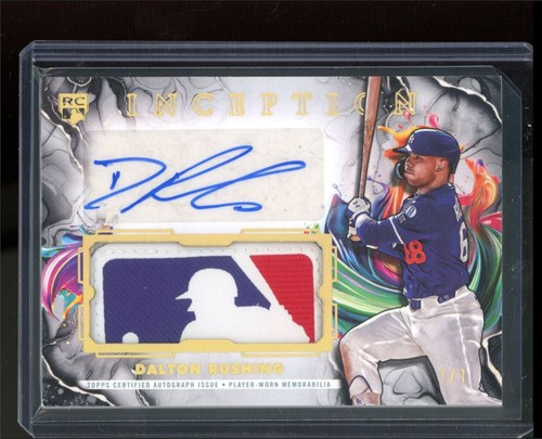 2025 Topps Inception Dalton Rushing #IAPC-DR MLB Logoman Patch Auto RC 1/1