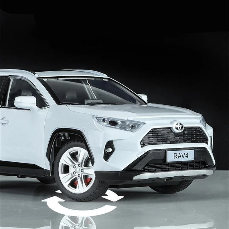 1:24 Toyota Rav4 Suv Cars Collection Diecast Model Off-road Toy Vehicles Gifts - Image 4 of 4