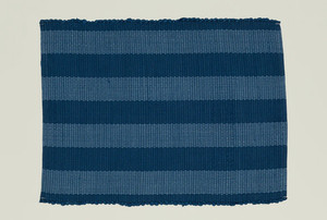Hawkins New York Bath Mat Blue on Blue Striped 2x