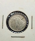 1938 CANADA 10 CENT COIN mounted  US seller