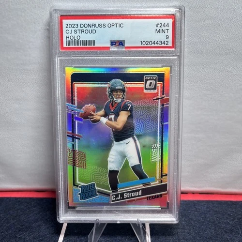 PSA 9 2023 Donruss Optic Rated Rookie C.J. Stroud Holo Prizm Rookie Card Texans
